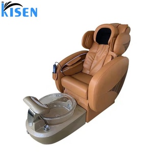 Kisen Luxury Manicure Pedicure Bench <b>Chair</b> <b>High</b> Back Throne White Spa Salon Equipment Modern Style <b>on</b> <b>Sale</b> - Product Image 1