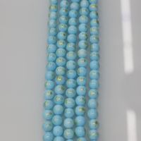 Perles en pierre naturelle de jade et d'agate couleur or, tailles 6mm-12mm, pour bracelets - Vente en gros usine DS