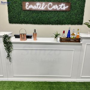 Contador de mesa moderno branco sólido do painel <span class=keywords><strong>Bar</strong></span> para eventos home do casamento da entrada do hotel do <span class=keywords><strong>bar</strong></span>-mobília comercial multi-funcional durável - Product Image 5