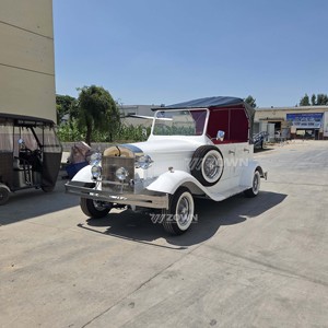 Voiture électrique vintage convertible avec auvent amovible, idéale pour les expositions et les événements - Product Image 1