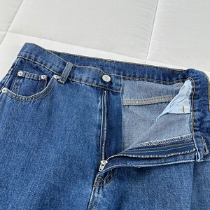 Jeans <span class=keywords><strong>Cargo</strong></span> larghi da uomo con gamba larga da uomo a vita media <span class=keywords><strong>pantaloni</strong></span> in Denim da uomo <span class=keywords><strong>Cargo</strong></span> Jeans larghi - Product Image 2