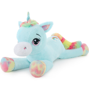 หมอนตุ๊กตายูนิคอร์นยัดไส้รูปสัตว์น่ารักของขวัญอายุ3-8ขวบสำหรับเด็กผู้หญิงขนาดใหญ่ยัดไส้ยูนิคอร์นหมอนของขวัญ - Product Image 1