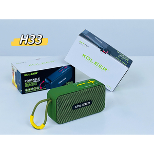 Haut-parleur rouge en vente chaude H33, haut-parleur portable sans fil mini 7W 1200mAh, basses profondes, haut-parleur BT extérieur, caisson de basses avec <span class=keywords><strong>corde</strong></span> de suspension - Product Image 4