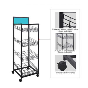 Support de présentation de journaux en métal, pas cher, pliable, pour <span class=keywords><strong>bibliothèque</strong></span>, étagère à magazines - Product Image 2