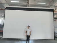 Écran de projection en gros d'usine 180 pouces 16:10 Écran de projection électrique à télécommande pour cinéma maison salle de réunion scolaire