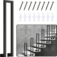 Vente en gros de barres d'appui pour escalier métallique de jardin Rampes pour escalier intérieur/extérieur montées sur marchepieds latéraux Accoudoir de porche