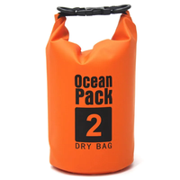 Venta al por mayor de lona de PVC 5L /10L bolsa seca al aire libre bolsa seca impermeable con correas de hombro