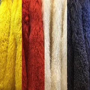 チベットラムスキンロングヘアヤギファーロングヘアモンゴルラムファープレート - Product Image 3