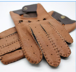 Gants de conduite en cuir pour hommes, gants de <span class=keywords><strong>moto</strong></span> classiques, élégants et durables, gants de conduite en cuir classiques - Product Image 3