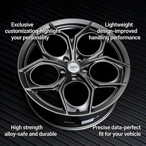 Nuovi Cerchi in Lega di Alluminio Forgiati Monoblocco Finitura Nera 5*112 6x137 5x120 5x130 14-26 Pollici per <span class=keywords><strong>Auto</strong></span> Passeggeri BMW - Product Image 4
