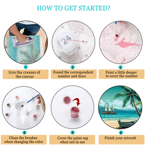Kit de Peinture par Numéros de Haute Qualité Toutes Tailles Fait Main Contour Clair avec Loupe Peinture Comestible Sous Vide Anti-Casse <span class=keywords><strong>Russe</strong></span> - Product Image 2