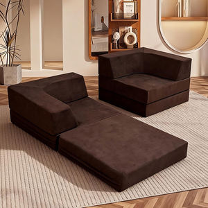 फोल्डेबल बिस्तर बोनलेस सोफे मॉड्यूलर लक्जरी कैनाप कपड़े संपीड़ित सोफे कुशी परिवर्तनीय स्लीपर सोफे - Product Image 1