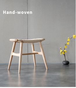 Wholesale Cheap Stackable Counter Height <strong>Foot</strong> <strong>Rattan</strong> Nordic Modern Wooden Kitchen Step Ottoman <strong>Stool</strong> - Product Image 2