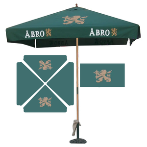 Poteau en bois élévateur manuel 4 6 8 nervures <span class=keywords><strong>Parasol</strong></span> d'extérieur durable portable 100% étanche anti-UV à usage intensif - Product Image 1