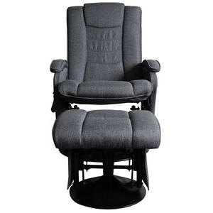 Fauteuil inclinable en cuir PU ou en tissu pour home cinéma, avec tabouret, acceptant la personnalisation OEM - Product Image 3