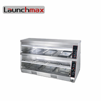 Vitrine commerciale oeuf de poulet frit 1500 mm gros chauffe-aliments