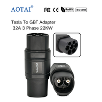 Adaptateur EV AOTAI Tesla vers GBT Type2 pour recharge EV standard GBT 11KW 230V AC IP54
