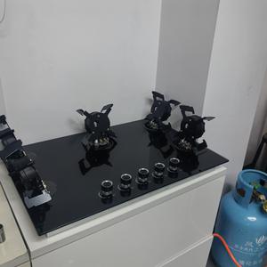 5バーナーガスストーブフリップアップバーナー付き黒強化ガラスクックトップ多機能キッチンクッキング家電ホームコマーシャル - Product Image 4