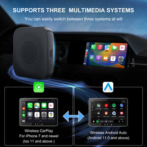 K713 3 in 1แอนดรอยด์ OS (แหล่งที่ปิด) กล่อง CarPlay Video Ai BOX มัลติมีเดียแบบไร้สายสำหรับรถยนต์อะแดปเตอร์แอนดรอยด์อัตโนมัติ - Product Image 3