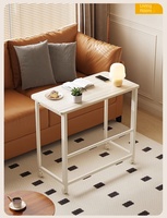 Bureau pliable de haute qualité, petit, pour le sol, multifonctionnel, simple, en panneau de densité et support en fer, table de bureau pour ordinateur