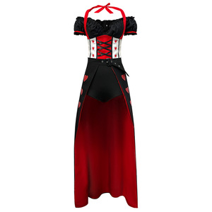 Ingrosso Reginetta Cuori Costume Europeo Americano <span class=keywords><strong>di</strong></span> Halloween Cosplay Cuore Rosso Principessa Alice Wonderland TV <span class=keywords><strong>Film</strong></span> Abito ispirato a - Product Image 5