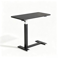 Bureau d'ordinateur amovible en bois F&J Home, table pliable multifonctionnelle réglable en hauteur pour la maison, la chambre et l'apprentissage