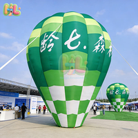Ballons à air chaud gonflables publicitaires personnalisés avec logo commercial - Taille géante (plus de 12 pieds) en tissu Oxford imperméable avec impression UV