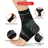 Attelle de cheville réglable en nylon pour le sport et le fitness, protection des ligaments avec fonction de stabilisation – Offre Spéciale