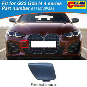 Per <span class=keywords><strong>BMW</strong></span> G22 G26 <span class=keywords><strong>I4</strong></span> serie 4 auto gancio di traino anteriore occhio nuovo ABS copertura posteriore 51115 a0f324 51125 a0b2f0 51125 a0b2f1 - Product Image 1