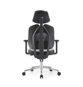 เก้าอี้สำนักงานแบบหมุนได้ พนักพิงสูง ดีไซน์ทันสมัย โครงตาข่าย <span class=keywords><strong>ขา</strong></span>โครเมียม <span class=keywords><strong>ที่</strong></span>วางแขนและพนักพิงศีรษะปรับได้ ฐานพลาสติก - Product Image 4