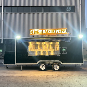 รถเข็นจำหน่ายอาหารแบบยืดหยุ่นพร้อมกันสาด | รถพ่วงข้างถนนที่ทนทานพร้อมอุปกรณ์ครัวตามสั่ง - Product Image 3