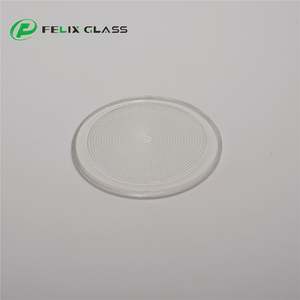 Lentilles optiques texturées en verre BK7 personnalisées FELIX GLASS avec revêtement antireflet OD120mm X T20mm à montage en surface - Product Image 1