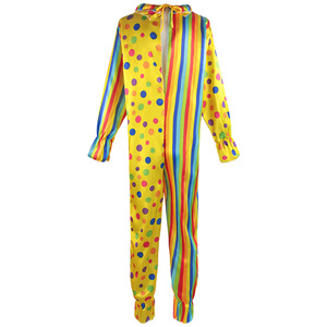 Disfraz de Payaso Unisex, Mono con Rayas y Puntos, Traje de Cosplay para Fiesta de Halloween para Adultos, Ropa para Actuaciones - Product Image 5