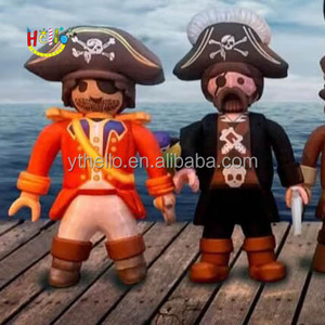 Personaggi dei cartoni animati della parata del festival fanno saltare in aria i personaggi dei cartoni animati mascotte gonfiabili dei pirati - Product Image 1
