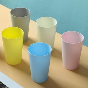 Ensemble de 6 gobelets en plastique réutilisables écologiques, gobelets de couleur unie pour les smoothies, l'eau et les boissons froides - Utilisation pour les fêtes, passe au <span class=keywords><strong>lave</strong></span>-<span class=keywords><strong>vaisselle</strong></span> - Product Image 4