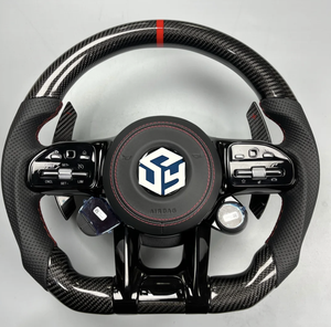 Volante <span class=keywords><strong>OLED</strong></span> in Fibra di Carbonio per Mercedes Benz W206 W205 W204 W222 W223 W213 W177 W463AMG GT GLS63 GLE63 SL63 - Product Image 4