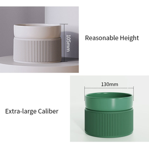 2024 desain baru mewah gaya kartun makanan pemberi makan air kucing anjing peliharaan keramik mangkuk pengumpan dengan dudukan - Product Image 4