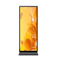 Afficheur publicitaire numérique Android Totem LCD LED 4K ultra-fin pour intérieur et extérieur, écran tactile, IP65