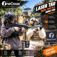 Équipement de Laser Tag Commercial : Ensemble de Jeu de Bataille avec Gilets Capteurs, Divertissement Tactique Multijoueur pour Enfants et Adultes