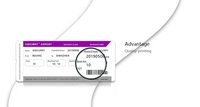Papier thermique de haute qualité imprimé offset à forte adhérence, prix d'usine, pour carte d'embarquement et billet d'avion