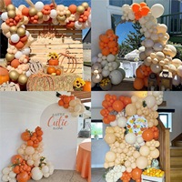 Lot de 100 ballons en latex vintage jaune citron et orange de 10 pouces (2,2 g) pour fêtes d'anniversaire d'enfants et décorations d'ouverture de magasin, vente en gros