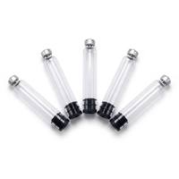 Flacon en verre stérile transparent de 3 ml avec bouchon en aluminium et bouchon en caoutchouc, emballage vide résistant à l'eau pour produits de soin de la peau