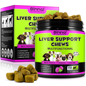 Oimmal <span class=keywords><strong>Pet</strong></span> Liver Support Chews promueve un hígado saludable Multifuncional Hepate Support Chews para perros - Product Image 1