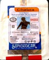 Système de shunt manuel stérile pour hydrocéphale SH-202 Chhabra VP pour pression moyenne, certifié CE Classe II, shunt antibactérien