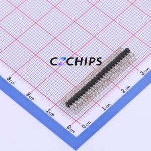 X1311WR-25J-C26D40 Pin Header Bent Lead Through Hole,P=1.27mm Connector 1x25P 1.27mm 1.27mm Pin Header - Product Image 2