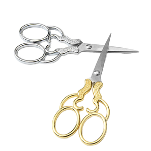 Ciseaux de couture et de broderie Hasni Surgical, très demandés, vintage, droits, tranchants, en acier inoxydable, avec manche en alliage, certifiés CE - Product Image 1