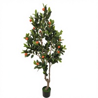 Hoogwaardige kunstmatige sinaasappelboom van kunststof, duurzame kunstboom voor binnen en buiten, decoratie voor nieuwjaar, bruiloft en achtergronddecoratie