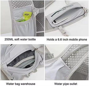 <span class=keywords><strong>Sac</strong></span> à vessie d'eau léger 1L <span class=keywords><strong>sac</strong></span> à dos étanche gilet d'<span class=keywords><strong>hydratation</strong></span> <span class=keywords><strong>sac</strong></span> à dos pour la randonnée et la course sur sentier - Product Image 4