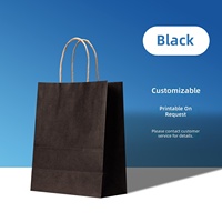 Sac d'emballage cadeau en kraft imprimable avec logo personnalisé, épaissi, pour desserts d'anniversaire, thé au lait à emporter