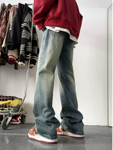Jean en denim pour homme, coupe skinny, avec détail bordure, style <span class=keywords><strong>Kwok</strong></span> Hem, fabrication chinoise, vente en gros - Product Image 1